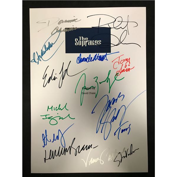 SOPRANOS SIGNED SCRIPT COVER Includes James Gandolfini, Lorraine Bracco, Edie Falco (REAL AUTHENTIC)