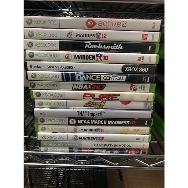 X-BOX 360 VIDEO GAME LOT