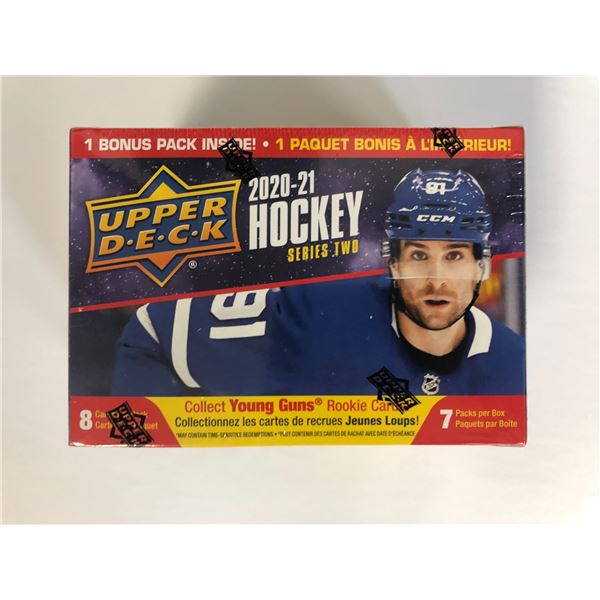 2020-21 UPPER DECK SERIES TWO HOCKEY BLASTER BOX