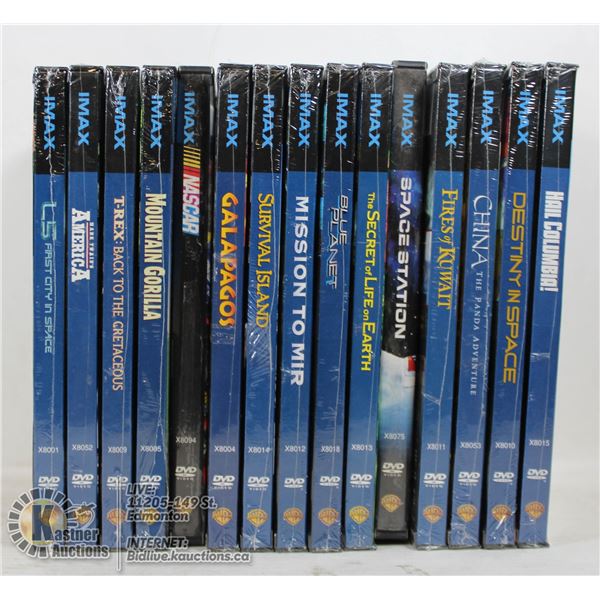 SEALED 15 2002 IMAX DVDS