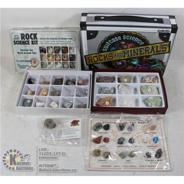 A LOT OF 4 GEMSTONES & MINERAL