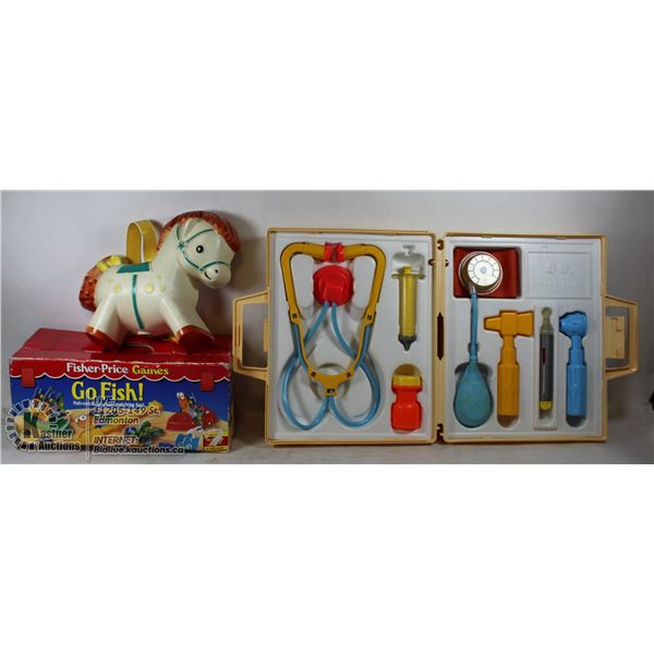 VINTAG 3 FISHER PRICE TOYS MEDICAL