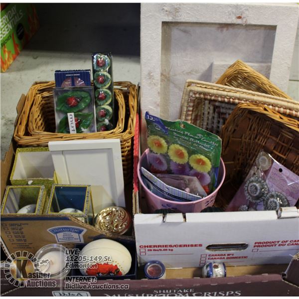 MEMORY BOX, CANDLES, JEWELERY BOXES,