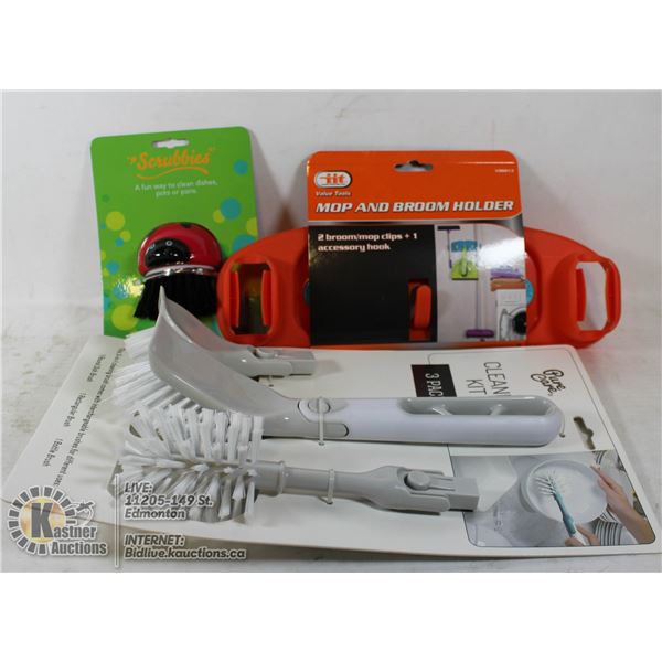 LOT OF NEW CLEANING ACCESSORIES