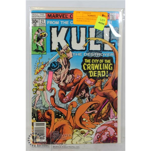 MARVEL COMICS KULL THE DESTROYER #21
