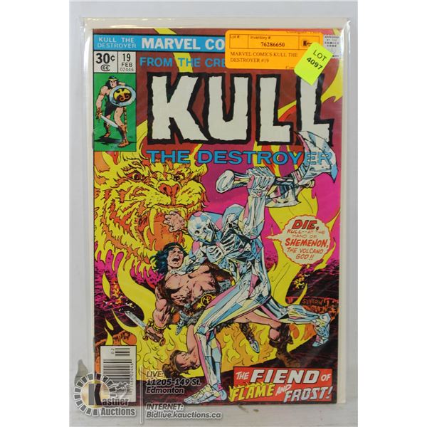 MARVEL COMICS KULL THE DESTROYER #19