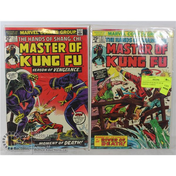 MASTER OF KUNG FU #21 & #23 MARVEL COMICS