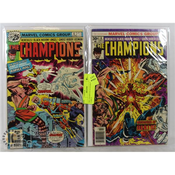 THE CHAMPIONS #6 #8 MARVEL COMICS
