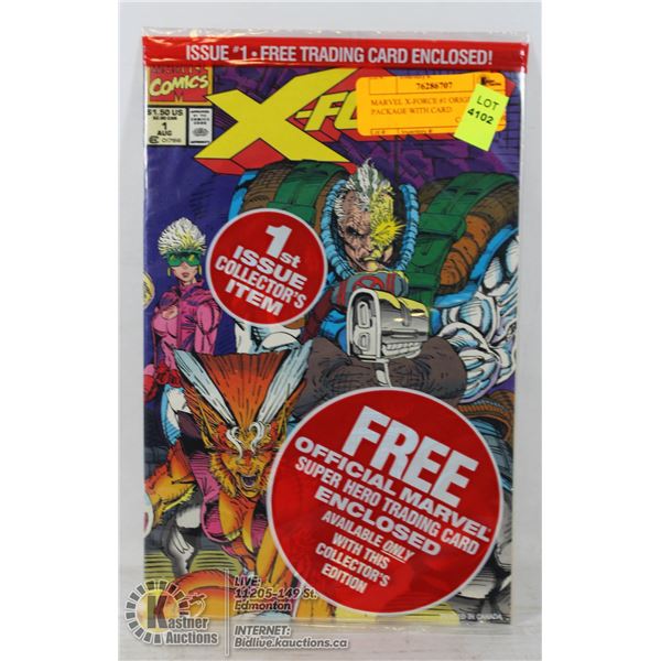MARVEL X-FORCE #1 ORIGINAL PACKAGE WITH CARD