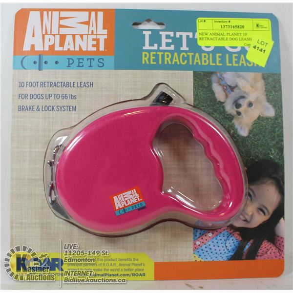 NEW ANIMAL PLANET 10' RETRACTABLE DOG LEASH