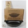 Image 1 : NEW CAST IRON OVAL SKILLET 8" X 5.75"