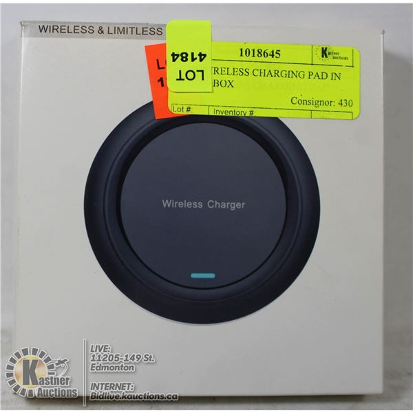 NEW WIRELESS CHARGING PAD IN RETAIL BOX