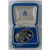 Image 1 : STERLING SILVER SCOTTISH THISTLE BROOCH MARKED