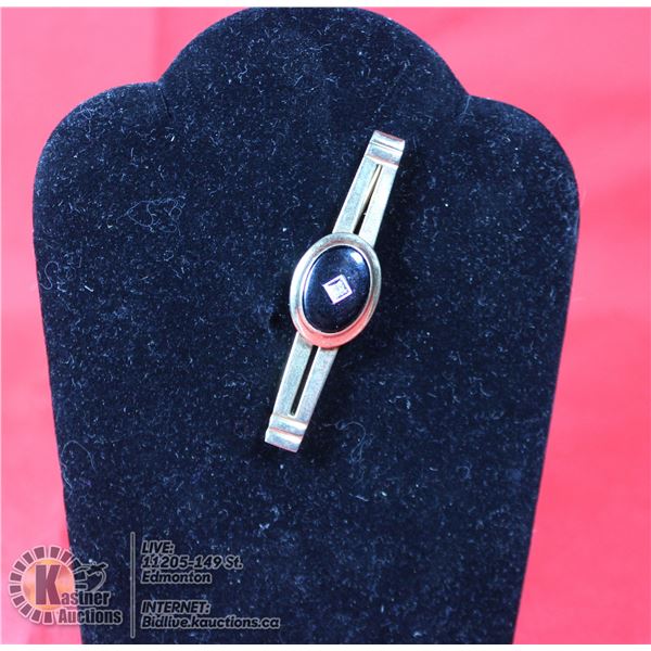 1950 GOLD FILLED TIE PIN WITH A DIAMOND IN THE