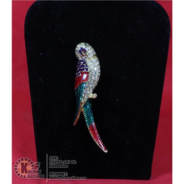 PARROT WITH RHINESTONE