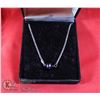 Image 1 : SILVER CHAIN 925 MARKED WITH A BLACK FRESH WATER