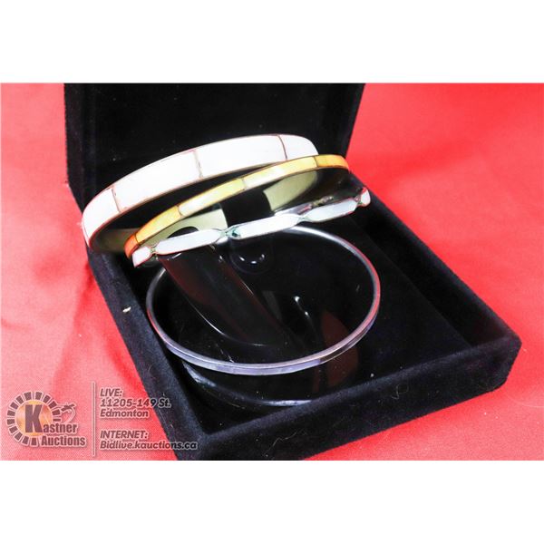 4 ABALONE BRACELETS