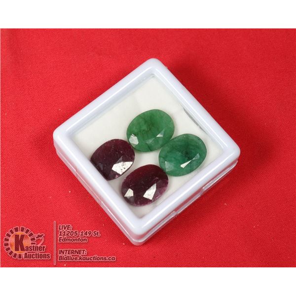 #96-RUBY & EMERALD GEMSTONES 40.00ct