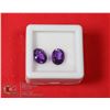 Image 1 : #185-PURPLE AMETHYST GEMSTONES 7 x 9mm 3.40ct