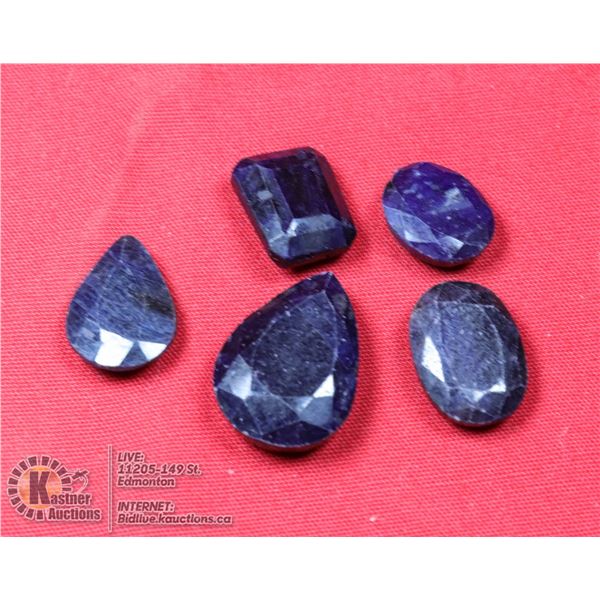 #85-BLUE SAPPHIRE GEMSTONES 57.05ct