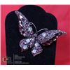 Image 1 : LARGE BUTTERFLY RHINESTONE BROOCH