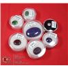 Image 1 : X7 GEMSTONES RUBY, EMERALD, SAPPHIRE, LAPIS