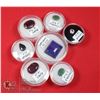 Image 1 : X7 GEMSTONES RUBY, EMERALD, SAPPHIRE, LAPIS