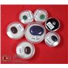 Image 1 : X7 GEMSTONES RUBY, EMERALD, SAPPHIRE, LAPIS