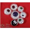 Image 1 : X7 GEMSTONES RUBY, EMERALD, SAPPHIRE, LAPIS