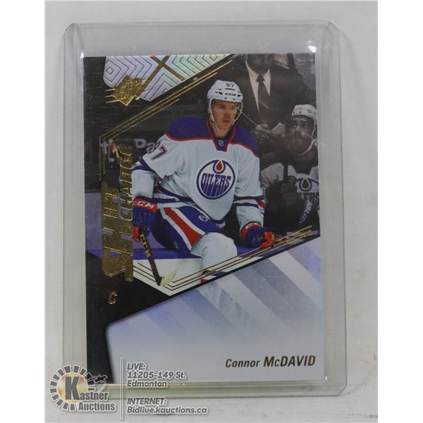 CONNOR MCDAVID UPPERDECK SHIFT CHANGE INSERT CARD