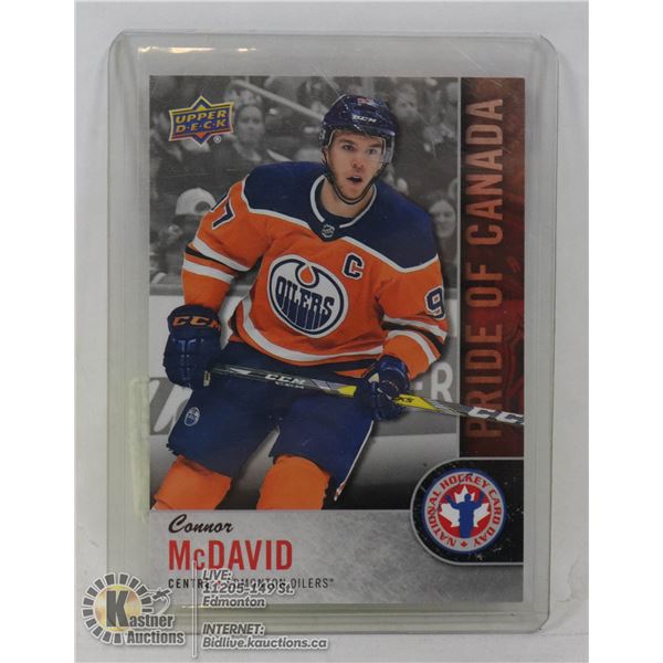 CONNOR MCDAVID PRIDE OF CANADA CARD