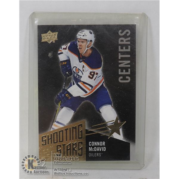 CONNOR MCDAVID UPPERDECK SHOOTING STAR CARD INSERT