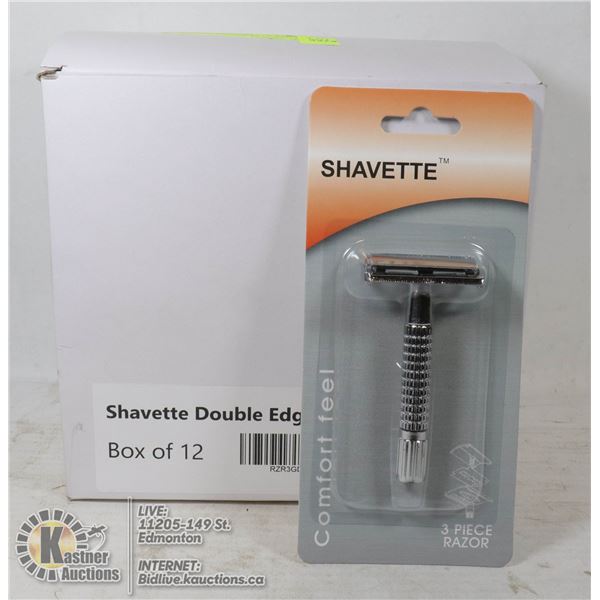BOX CONTAINING 12PCS OF RAZORS (WILKINSON MOUNT)