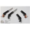 Image 1 : LOT OF 4 NEW MINI REVOLVER KNIVES