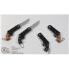 Image 1 : LOT OF 4 NEW MINI REVOLVER KNIVES