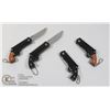 Image 1 : LOT OF 4 NEW MINI REVOLVER KNIVES