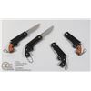 Image 1 : LOT OF 4 NEW MINI REVOLVER KNIVES