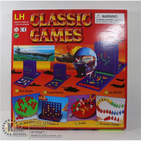 NEW SEALED CLASSIC GAMES SET