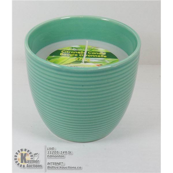 LARGE 170G CITRONELLA CANDLE IN A POT