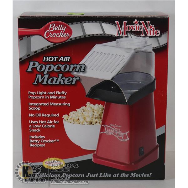 BETTY CROCKER HOT AIR POPCORN MAKER