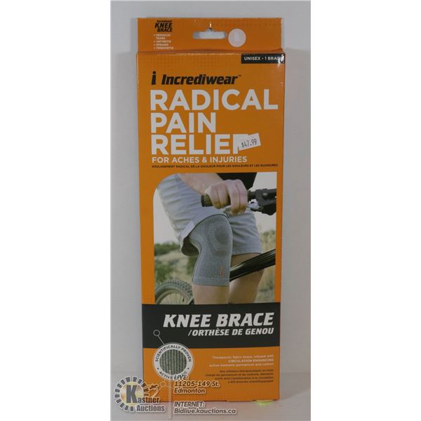 NEW INCREDIWEAR RADICAL PAIN RELIEF KNEE BRACE
