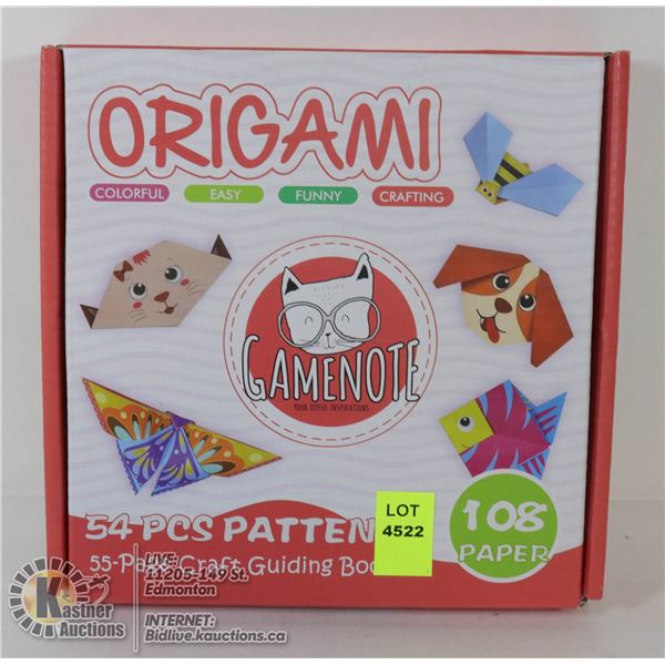 54PC PATTERN ORIGAMI KIT