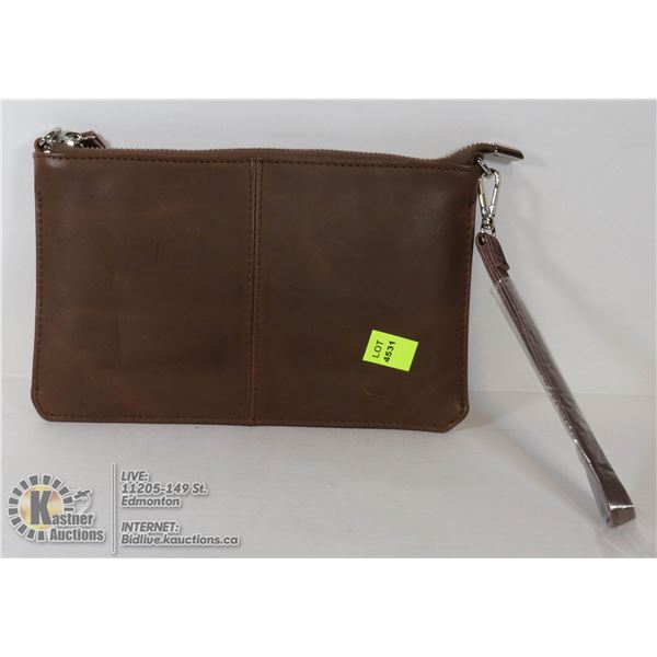NEW LEATHER WRISTLET WALLET