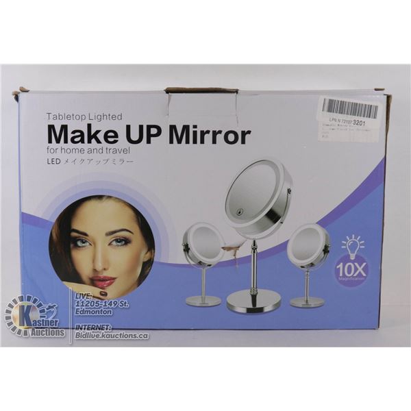 NEW TABLETOP LIGHTED MAKEUP MIRRO