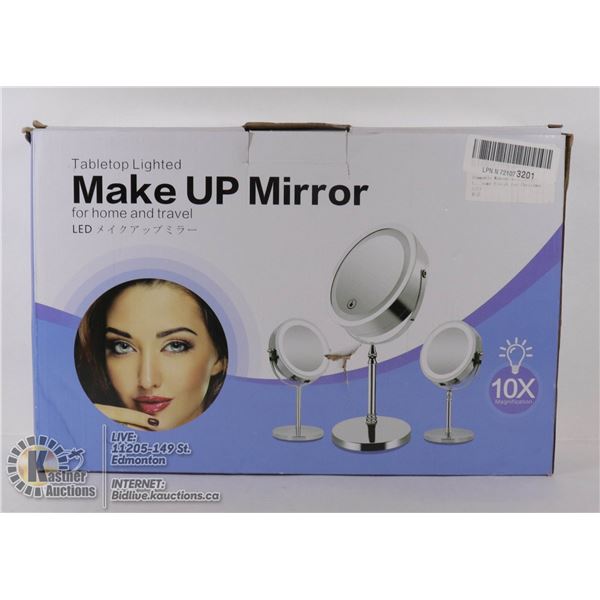 NEW TABLETOP LIGHTED MAKEUP MIRRO