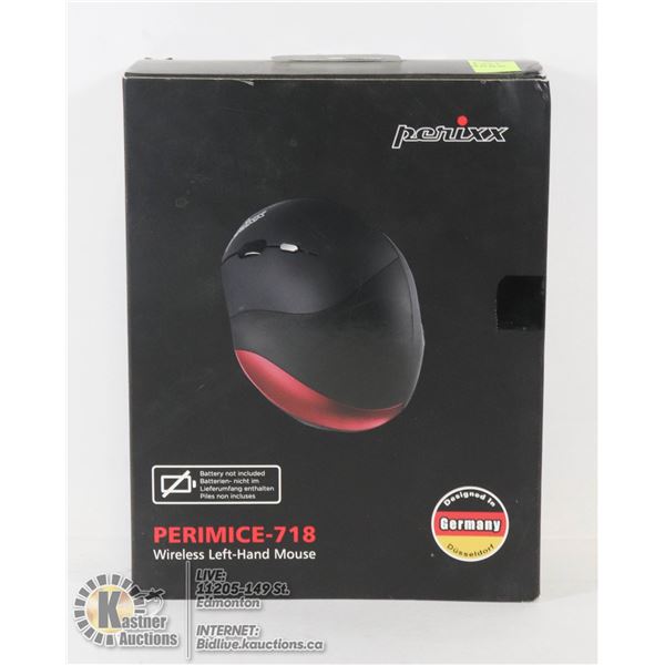 NEW PERIXX WIRELESS LEFT HAND MOUSE