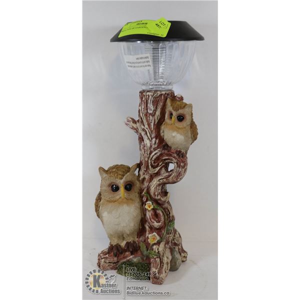 OWL SOLAR GARDEN FIGURE