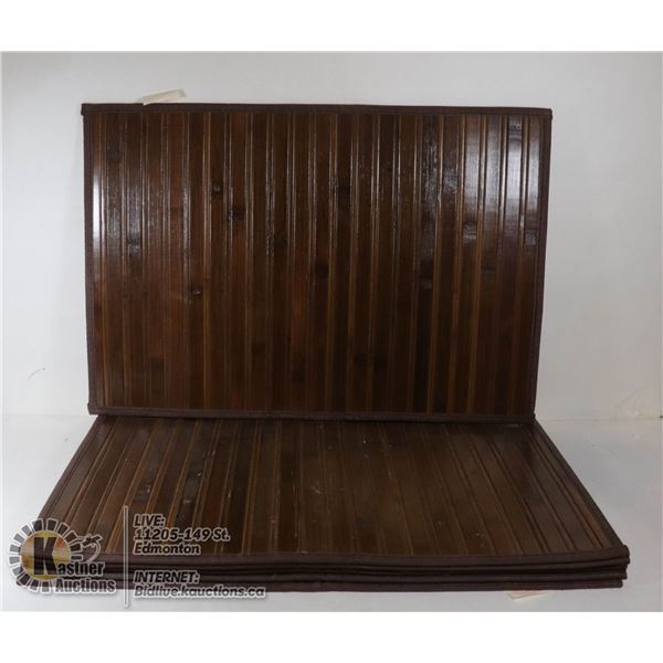 SET OF 6 WOOD PLACEMATS