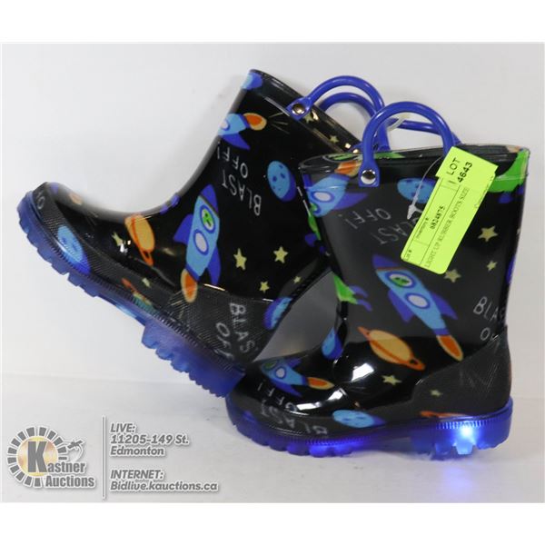 LIGHT UP RUBBER BOOTS SIZE 7