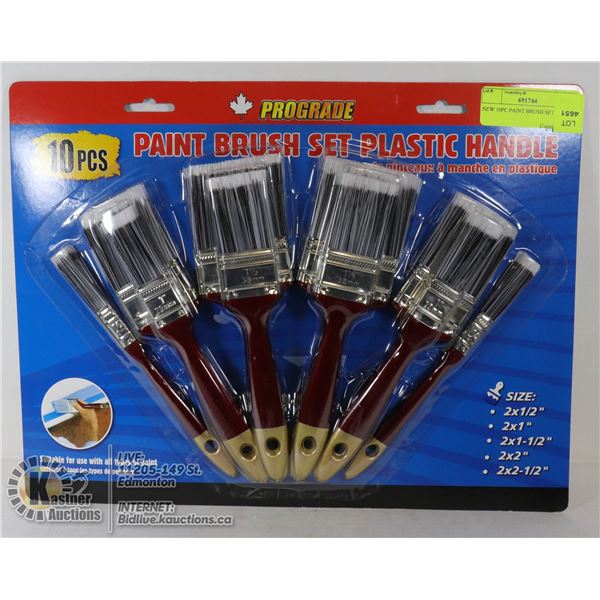 NEW 10PC PAINT BRUSH SET